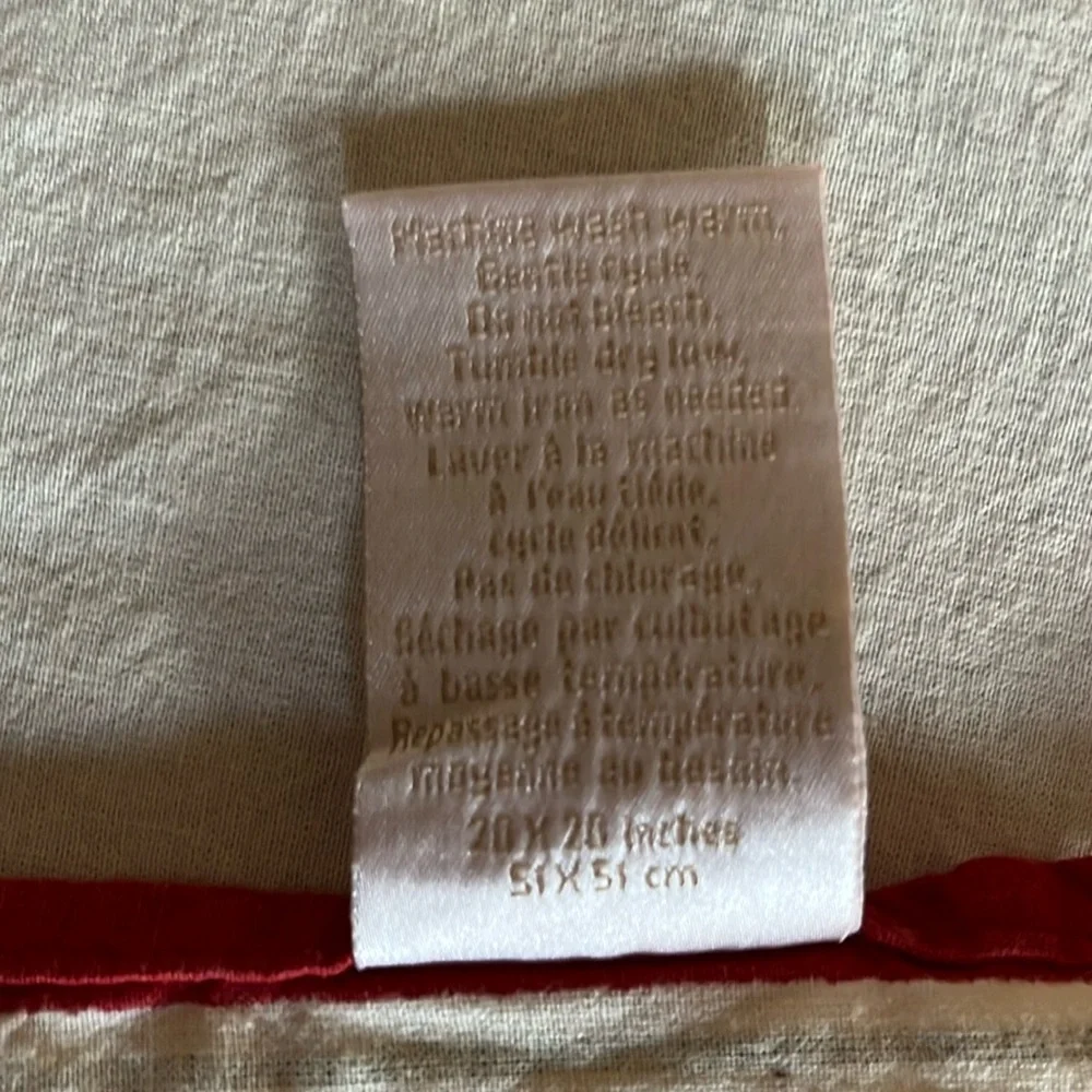 WILLIAMS-SONOMA 12 Days of Christmas cotton napkins